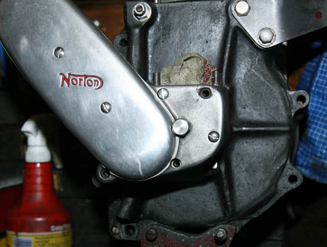 Drive side of 1936 40M Engine